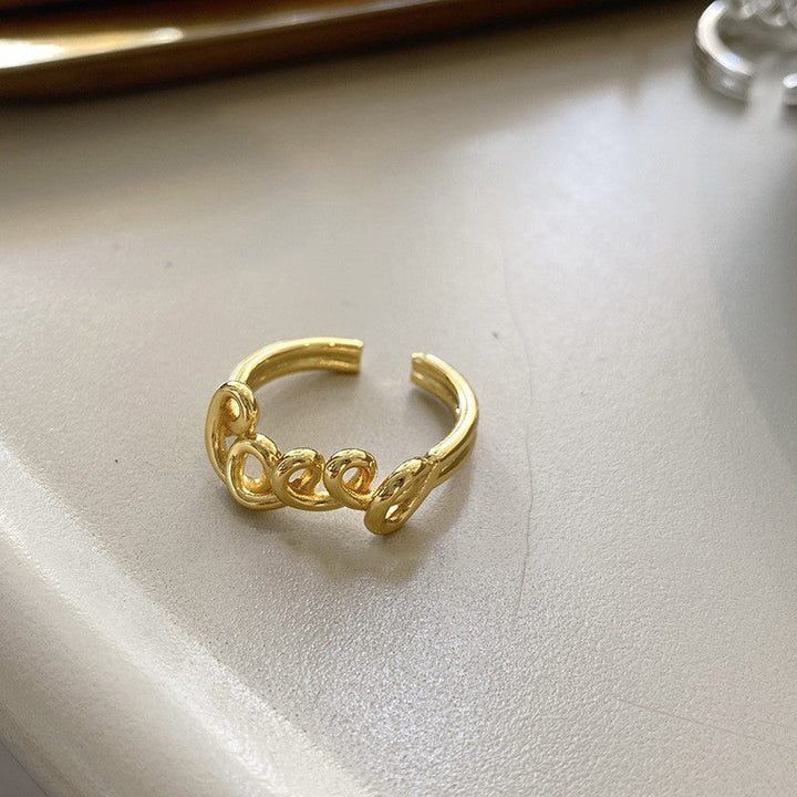 Women's Open Ring with Curved Design Nin Boutique