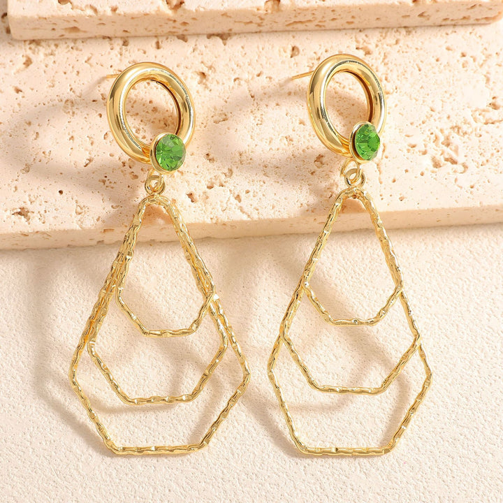 Ladies earrings with modern, geometric design Nin Boutique