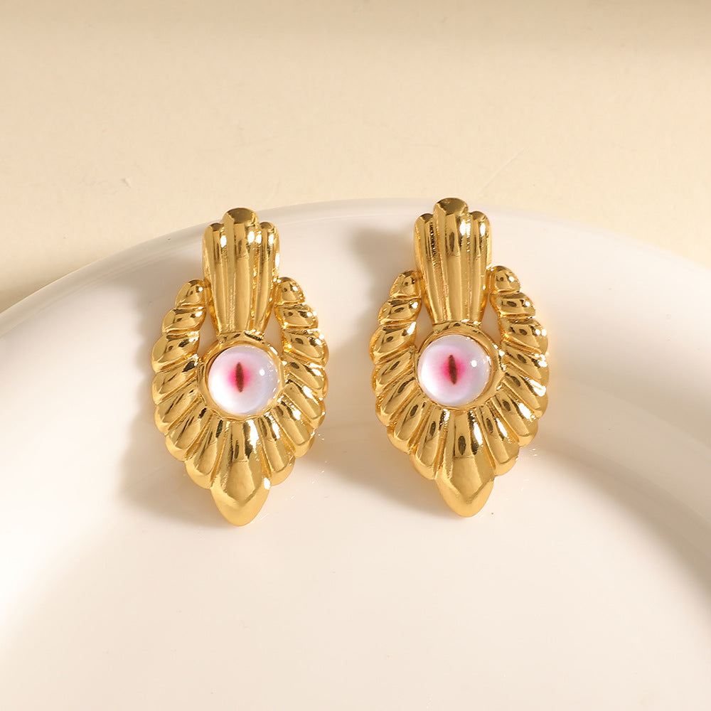 Women's earrings in elegant orchid design Nin Boutique