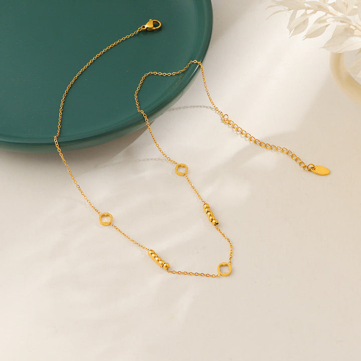 Women's anklet with elegant geometric elements Nin Boutique