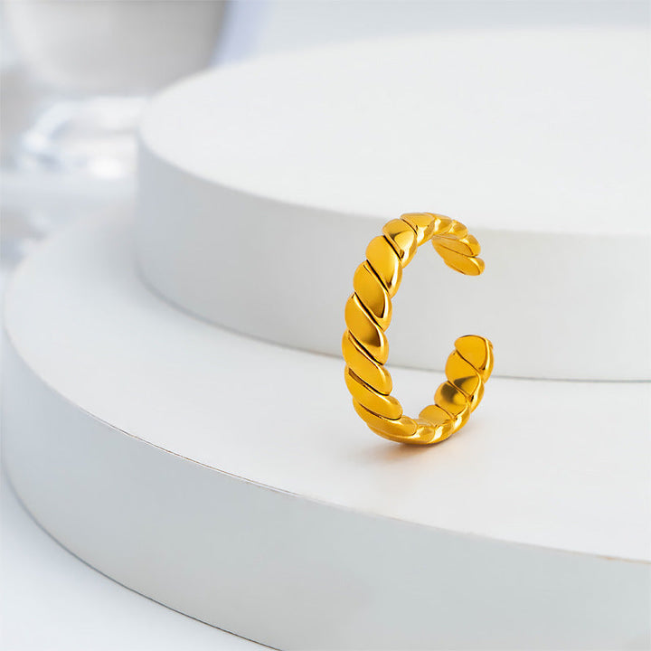 Women's open braided ring Nin Boutique