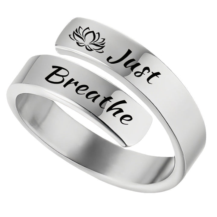 Ladies Motivation Ring with Engraved Quotes Nin Boutique