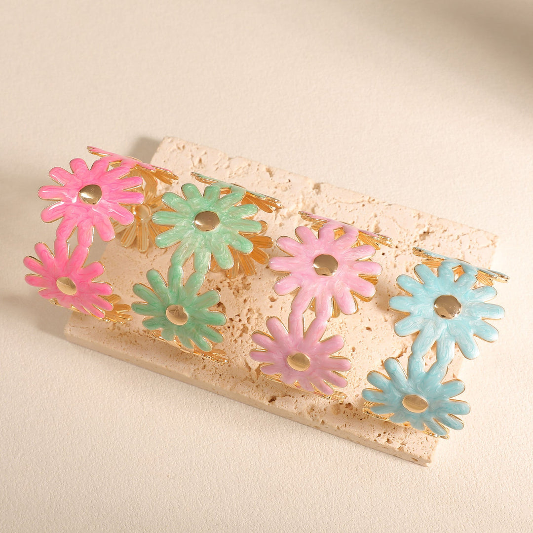 Women's Bangle with Floral Flower Pattern Nin Boutique