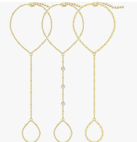 Women’s anklet with sparkling zirconia details and delicate design Nin Boutique