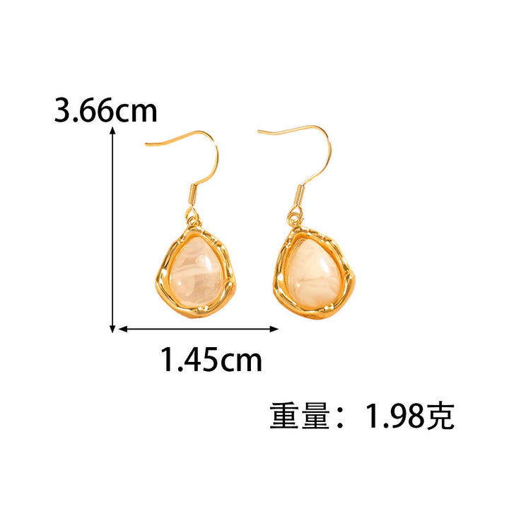 Women's earrings with artistic, drop-shaped design Nin Boutique