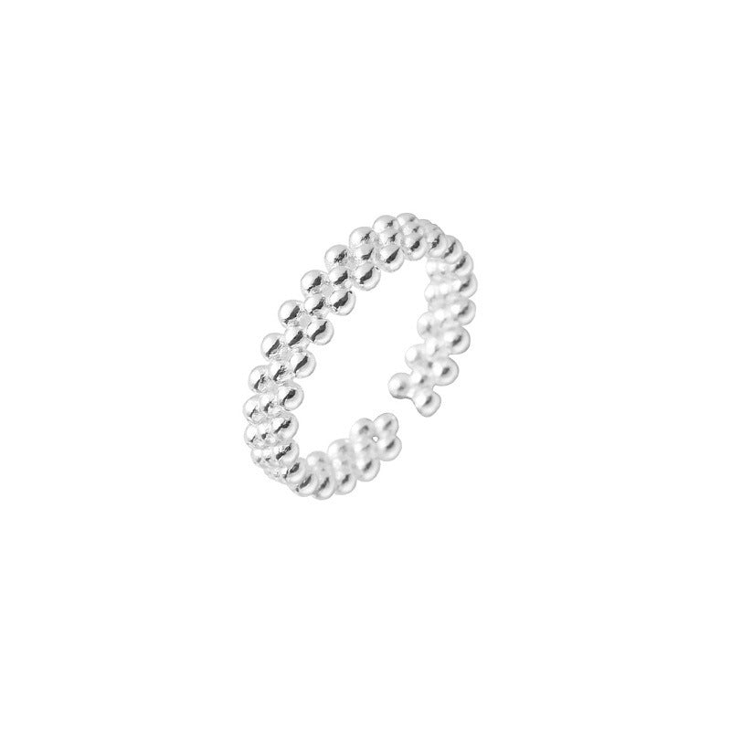 Women’s ring with playful pearl pattern Nin Boutique