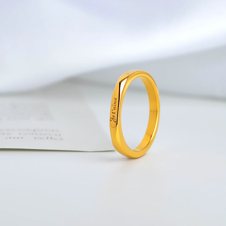 Ladies Ring with personalized engraving Nin Boutique