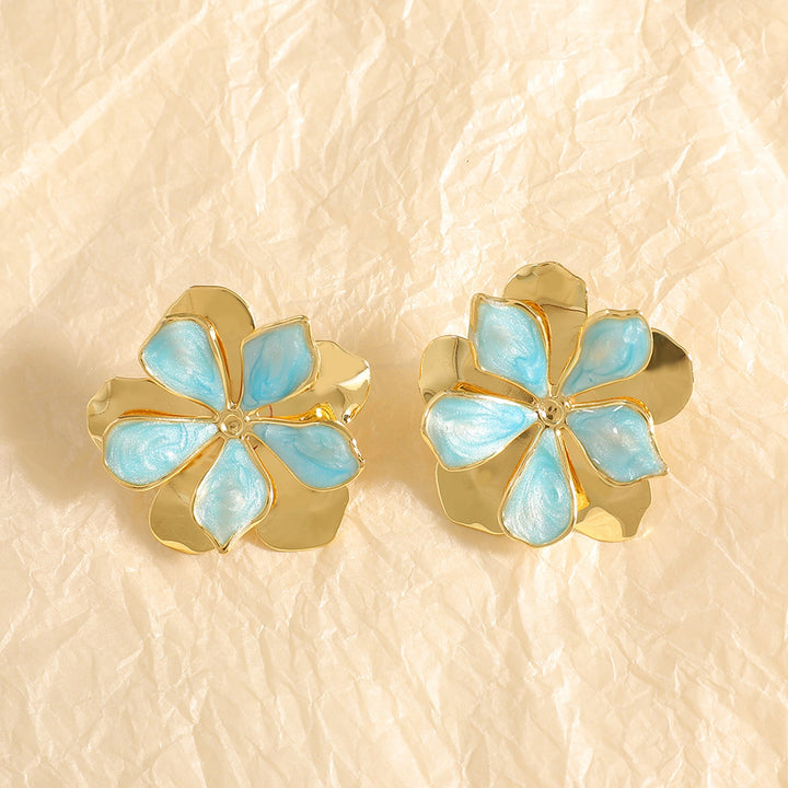 Ladies Earrings with intricate floral motif Nin Boutique