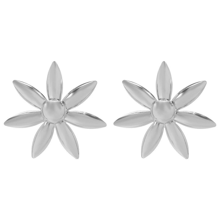 Ladies earrings in floral design with elegant gold accents Nin Boutique