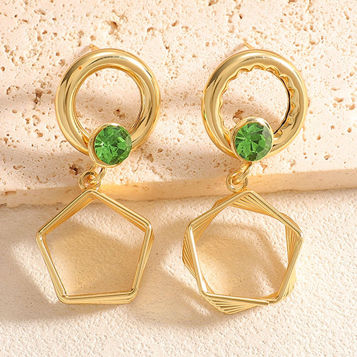 Women's earrings in modern hexagon design Nin Boutique