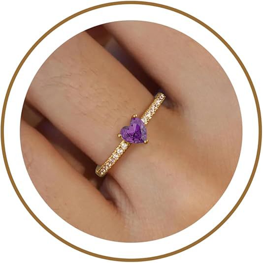 Women's ring with heart cut and sparkling zirconia elements Nin Boutique