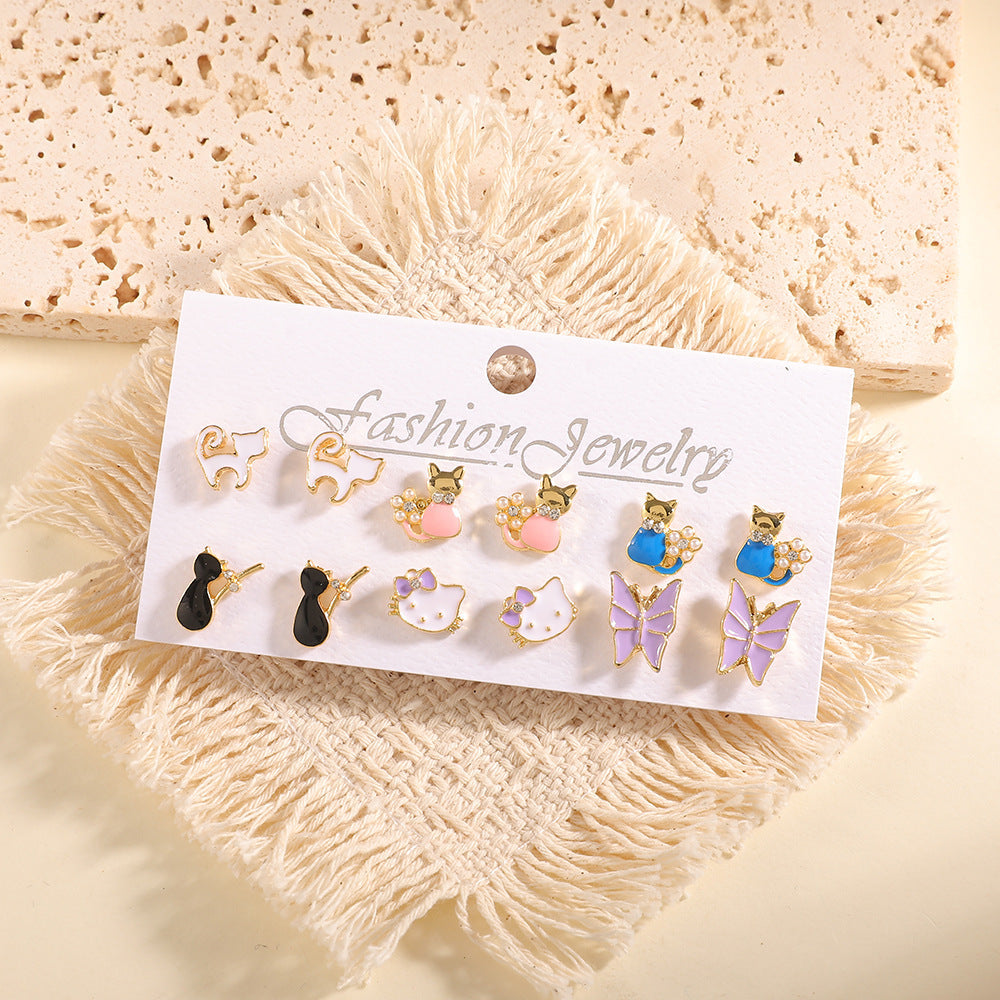 Women’s Earrings Set with Fruity Design Nin Boutique
