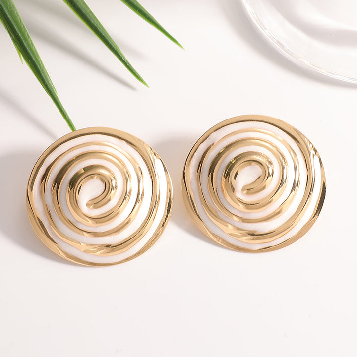 Women's earrings in elegant spiral design Nin Boutique
