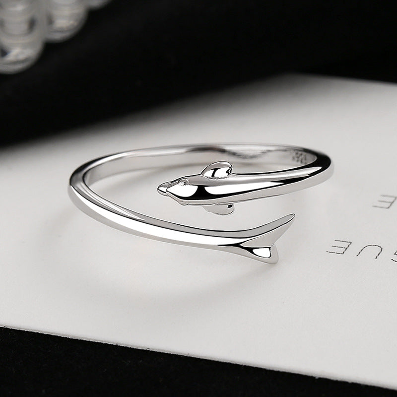Women's Open Ring with Elegant Fox Design Nin Boutique