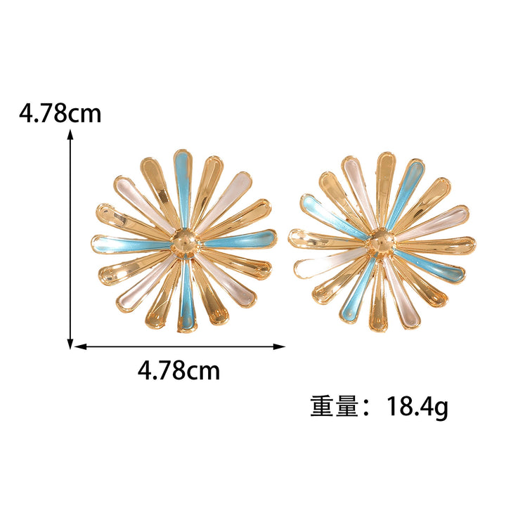 Women's earrings in floral sunflower design Nin Boutique