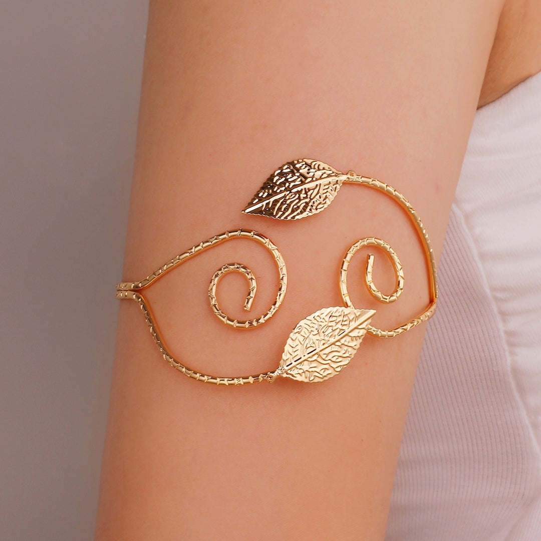 Women Open Cuff with Floral Accents Nin Boutique