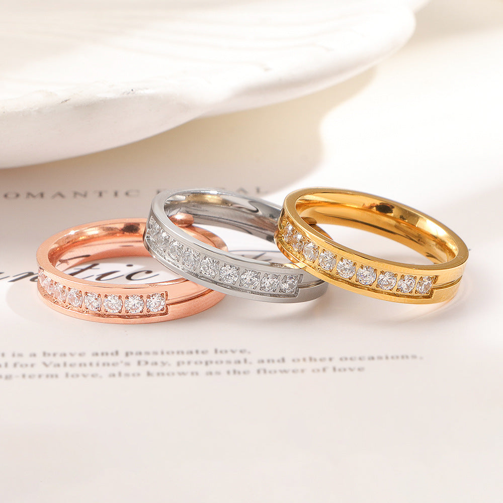 Women's Ring with elegant zirconia embellishment Nin Boutique