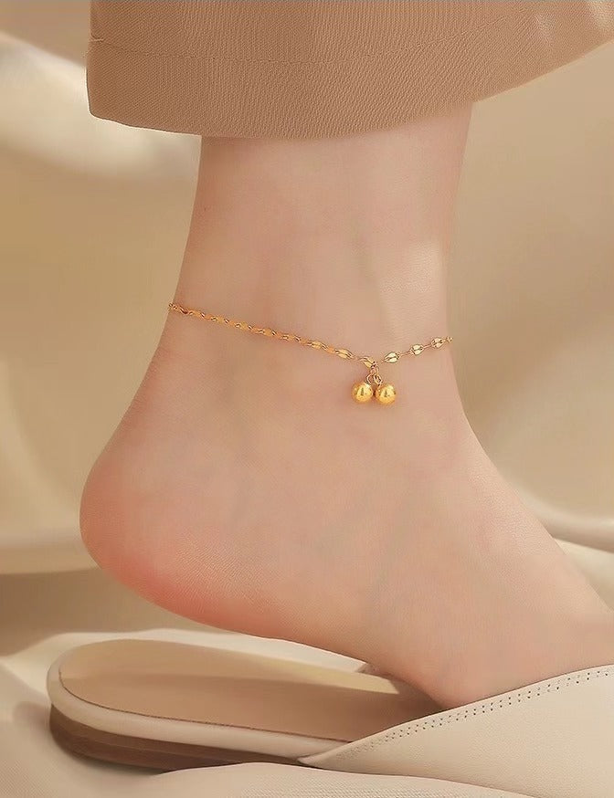 Women Luxury Minimalist Pearl Ankle Bracelet Nin Boutique
