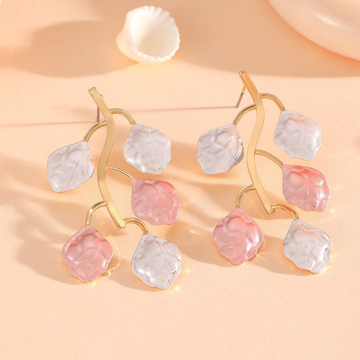 Women's earrings with floral petals and high-quality finish Nin Boutique